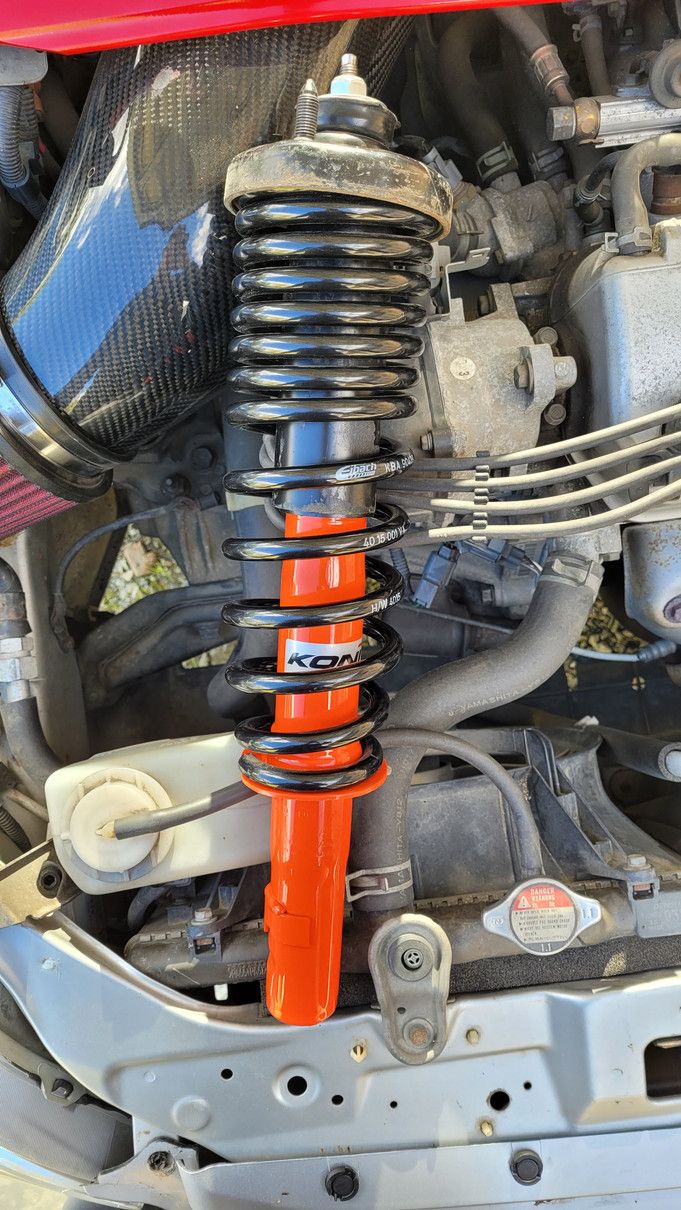 Combiné amortisseur KONI orange avec ressort court