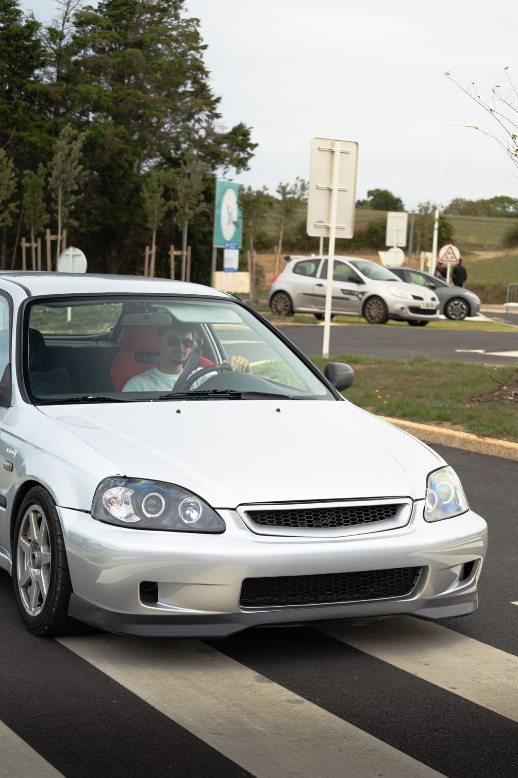 Face avant de la Civic avec calandre Type R